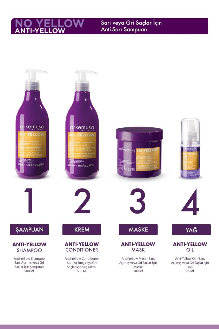 Anti-Yellow Shampoo 500ml - 2